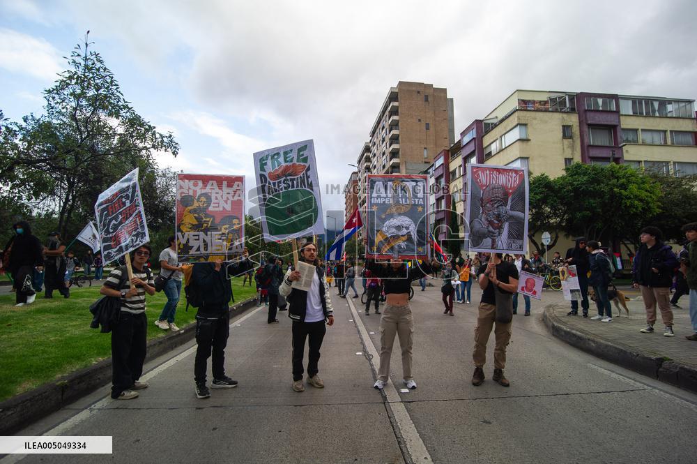 Anti-U.S. Government Protest in Colombia