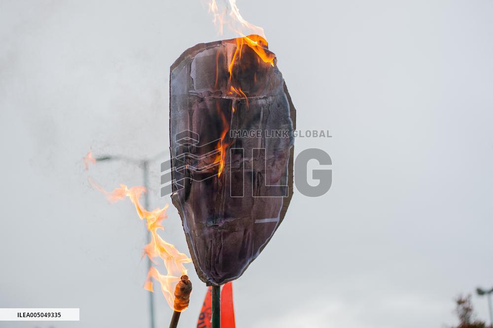 Anti-U.S. Government Protest in Colombia