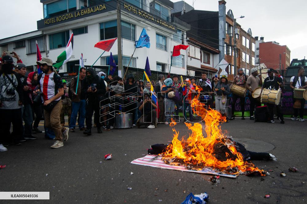 Anti-U.S. Government Protest in Colombia