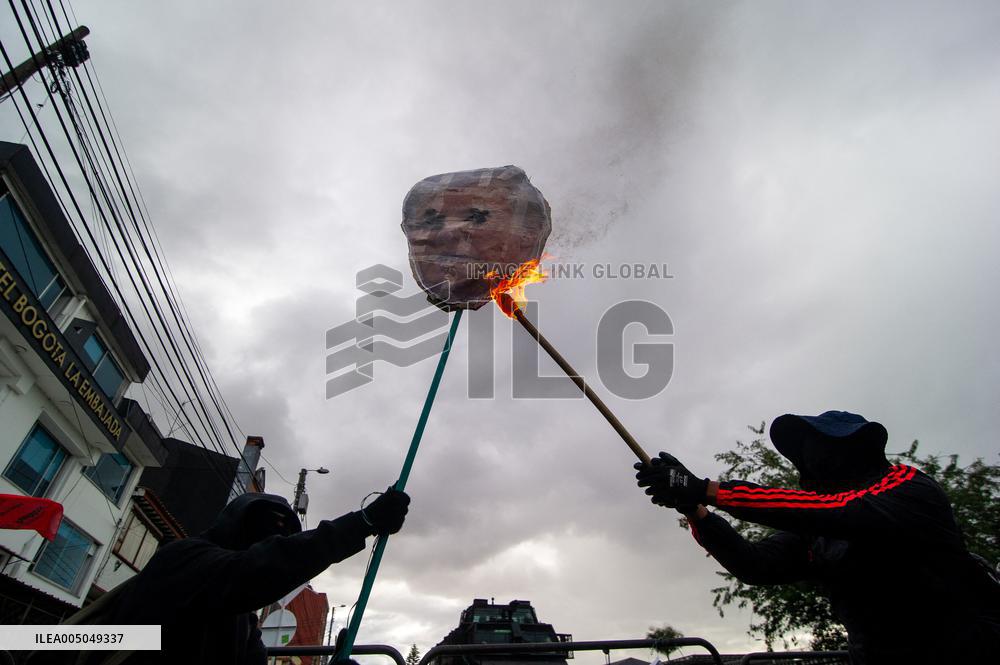 Anti-U.S. Government Protest in Colombia