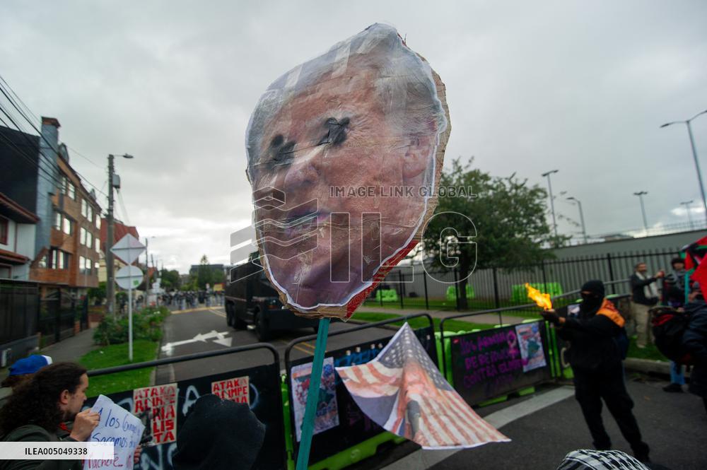 Anti-U.S. Government Protest in Colombia