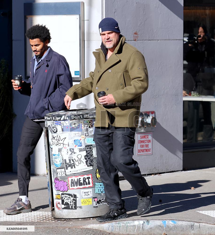 David Harbour out in New York City