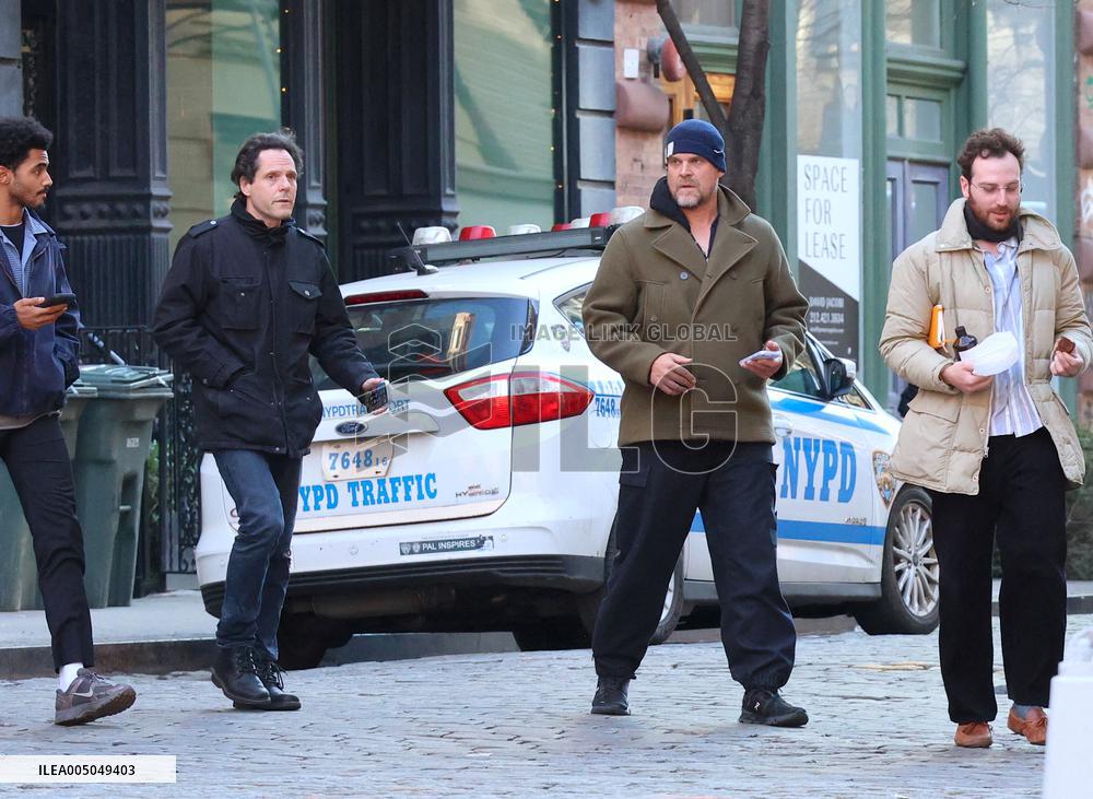 David Harbour out in New York City