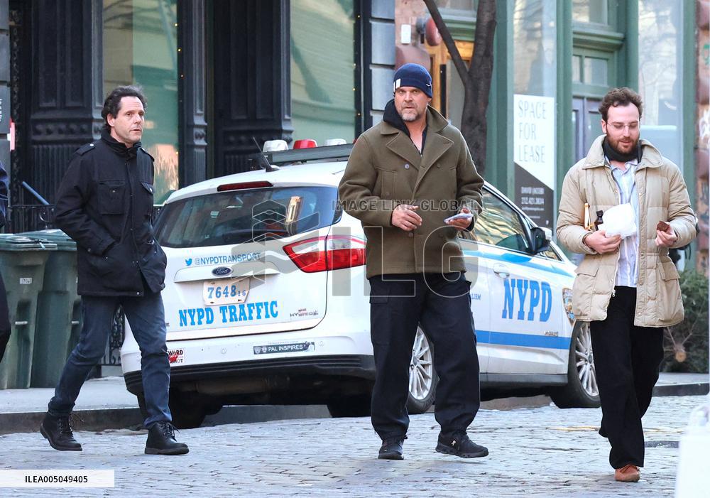 David Harbour out in New York City