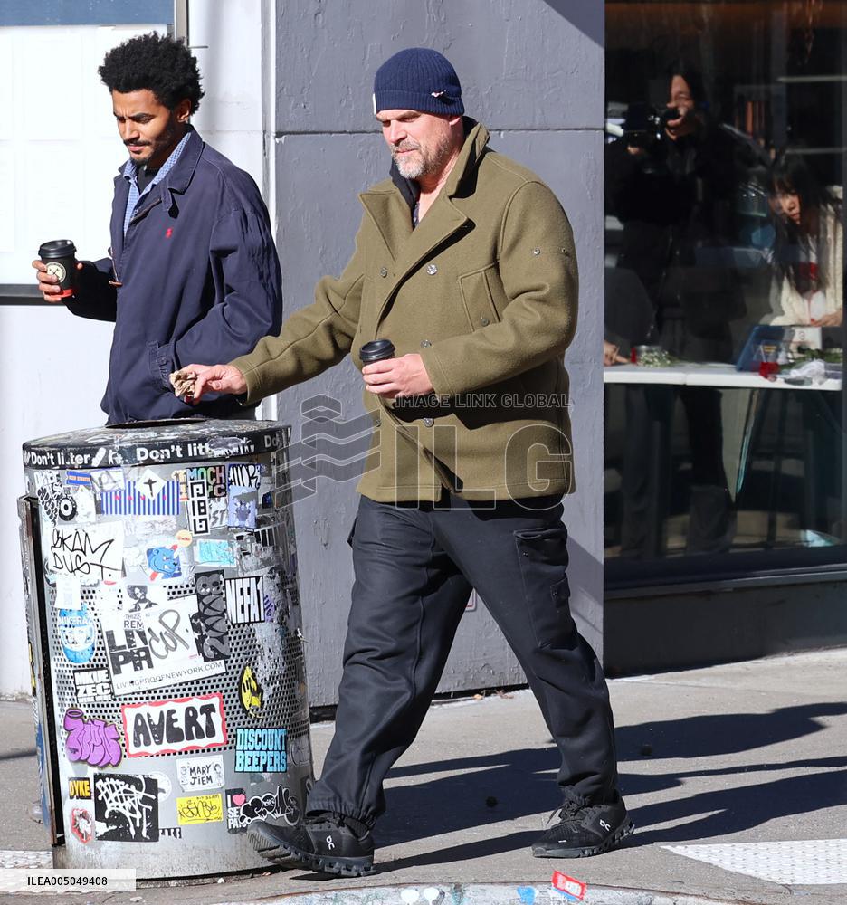 David Harbour out in New York City