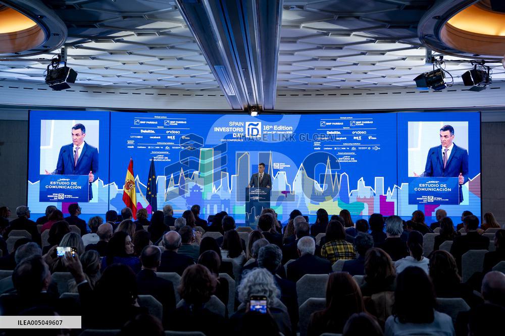 Sanchez Closes Spain Investors Day - Spain