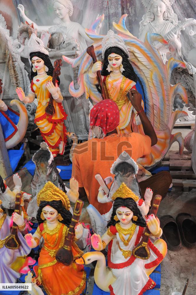 Saraswati Puja Preparation in Chattogram - Bangladesh