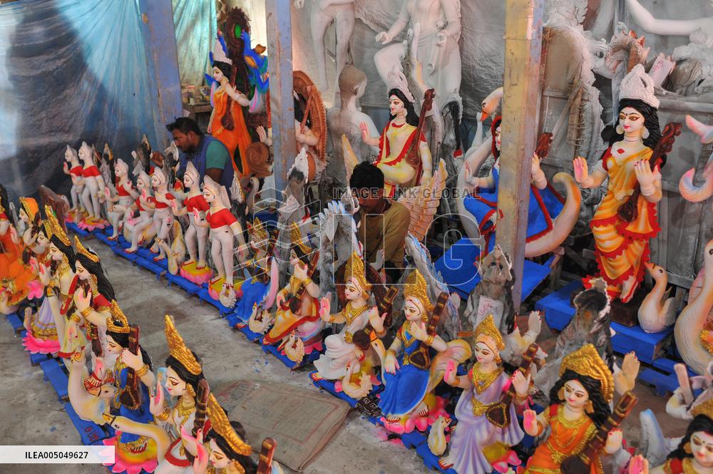 Saraswati Puja Preparation in Chattogram - Bangladesh