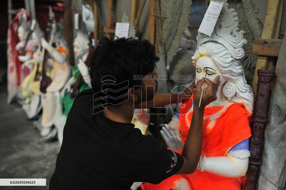 Saraswati Puja Preparation in Chattogram - Bangladesh