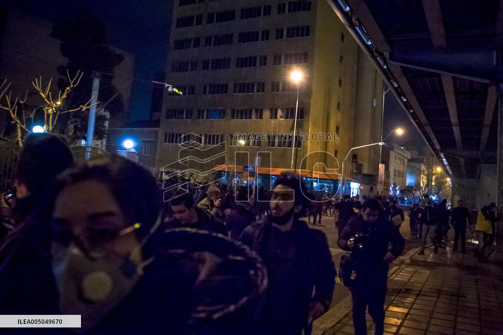 Tehran Students Rally for Plane Crash Victims - Iran