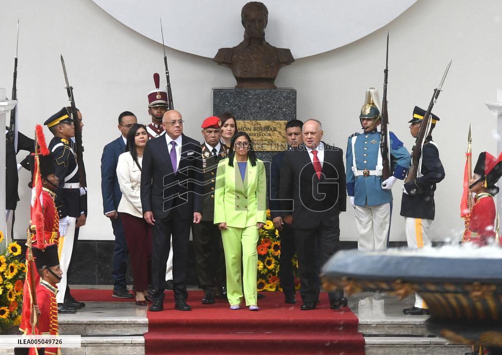 Venezuelan Acting President Delivers Her Annual Report - Caracas
