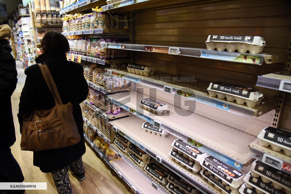 Illustration - Egg Shortages In Supermarkets - Paris