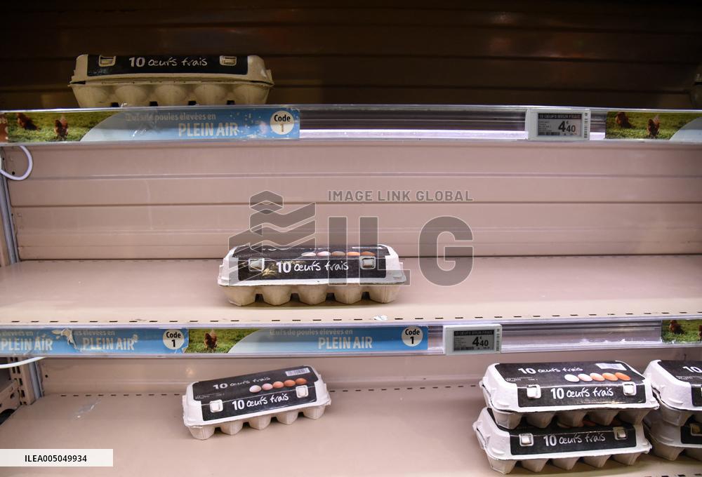 Illustration - Egg Shortages In Supermarkets - Paris