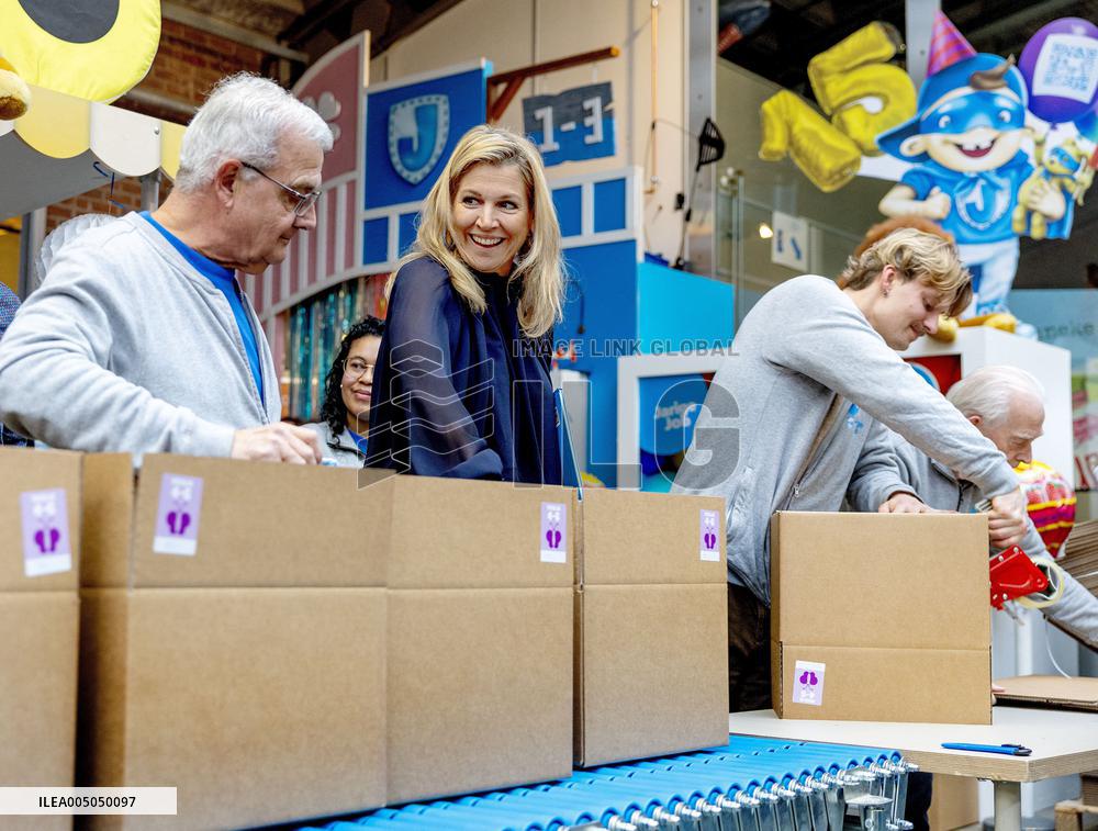 Queen Maxima Visits Jarige Job Wesley Foundation - Netherlands