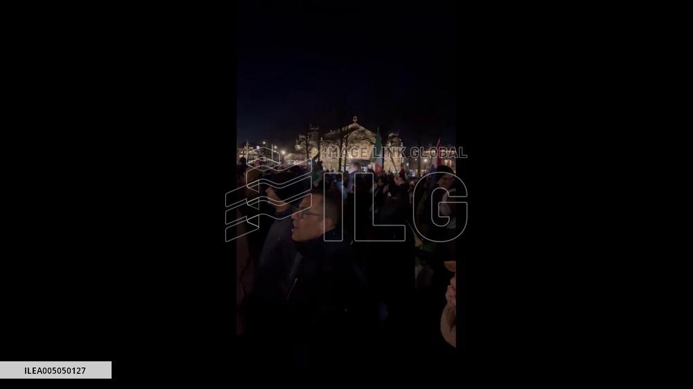 Netherlands: Hundreds Rally in Amsterdam to Support Anti-Government Protests in Iran