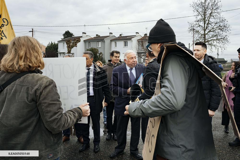 Gerard Larcher Visits Tarn-et-Garonne - France