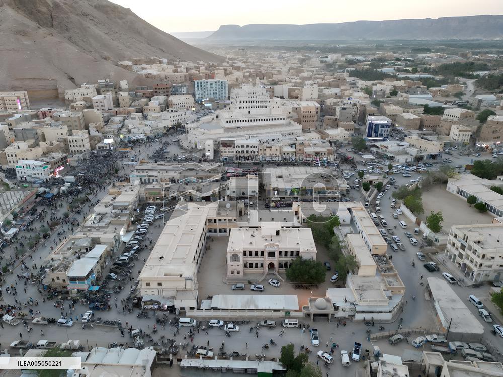 Drone shot of Yemen