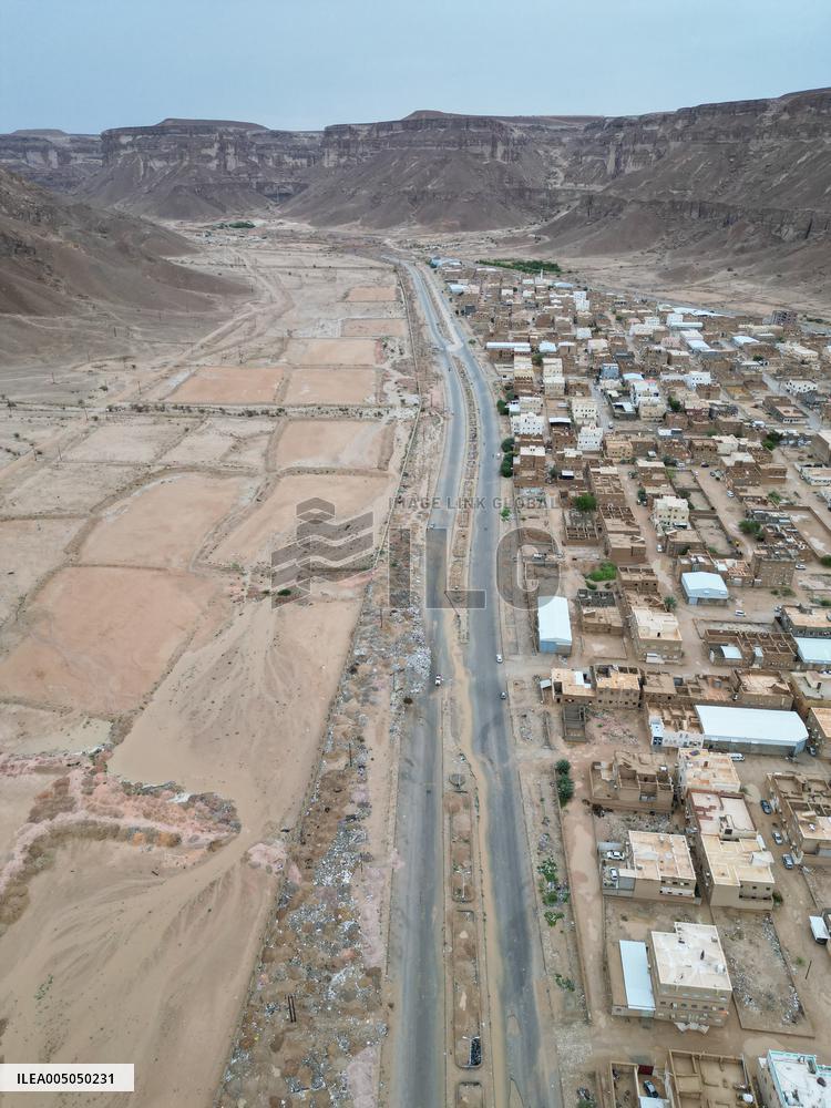 Drone shot of Yemen