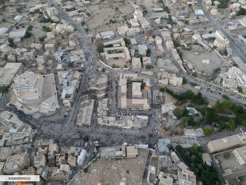Drone shot of Yemen