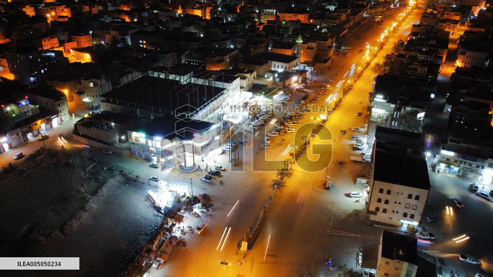 Drone shot of Yemen