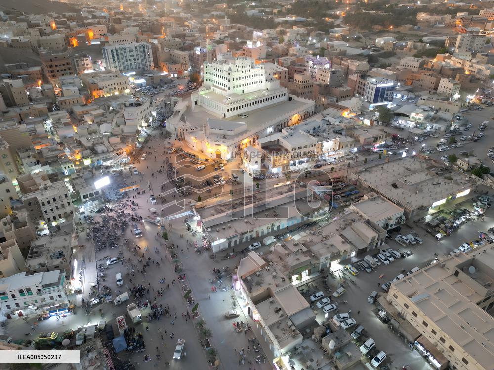 Drone shot of Yemen