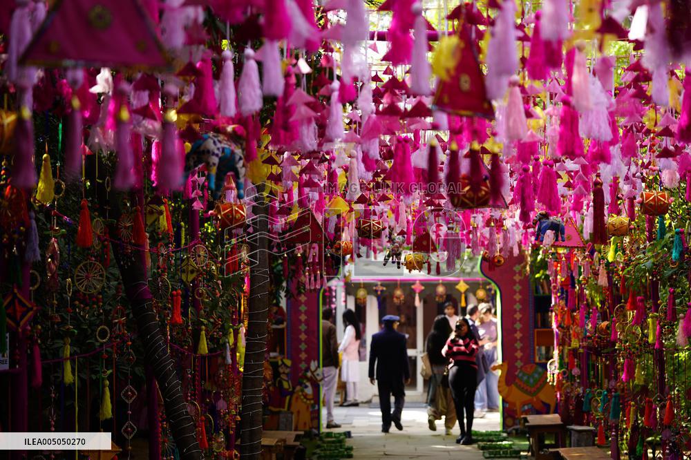 Visitors Attend Inaugural Jaipur Literature Festival - India