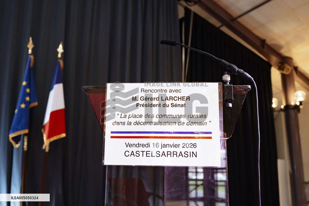 Gerard Larcher Visits Tarn-et-Garonne - France