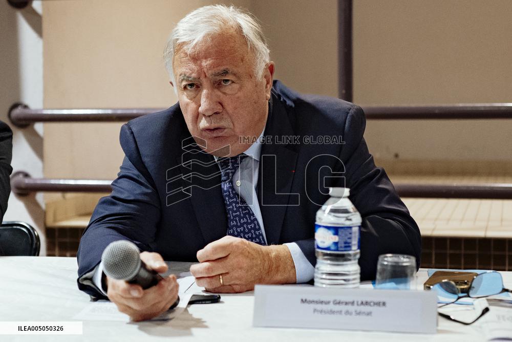 Gerard Larcher Visits Tarn-et-Garonne - France