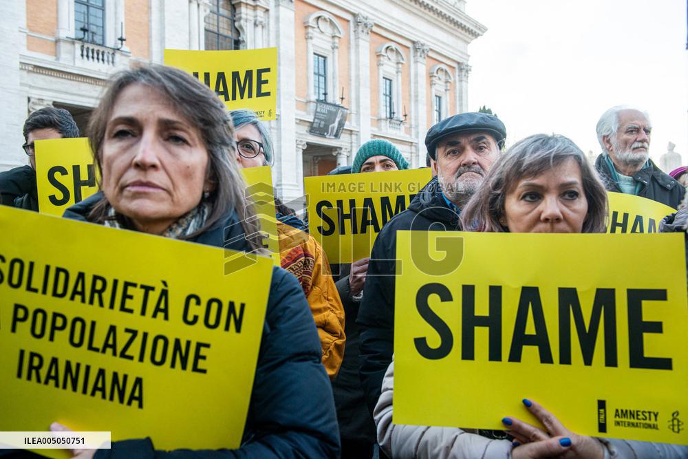 Demonstration in Support of the Opposition to the Iranian Regime - Rome