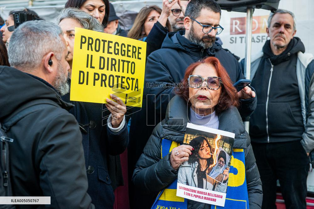 Demonstration in Support of the Opposition to the Iranian Regime - Rome