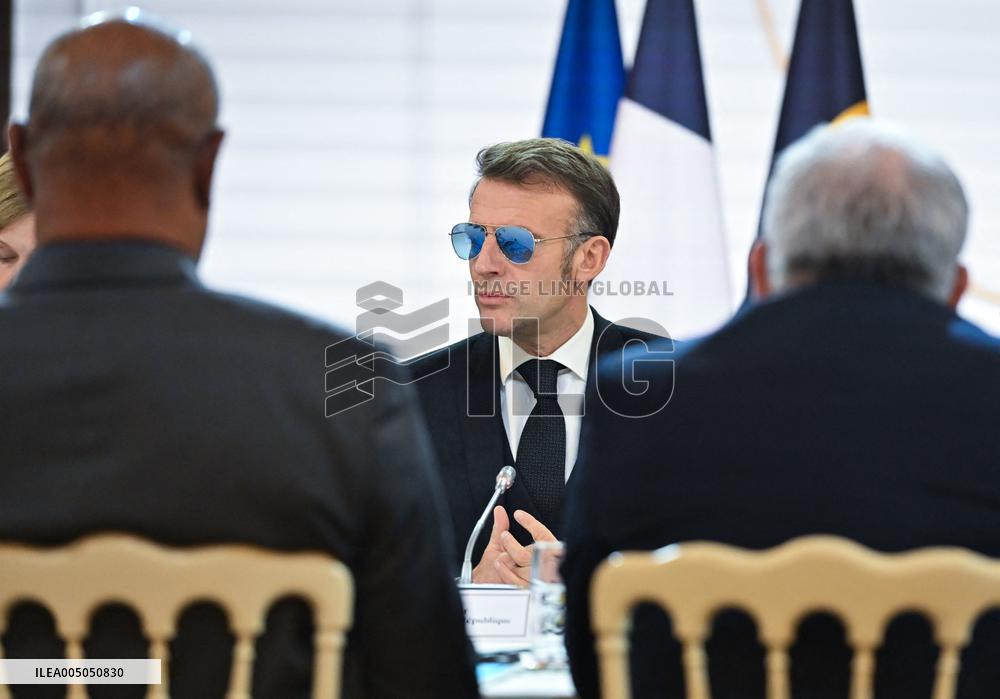 Meeting on the institutional future of New Caledonia at Elysee - Paris