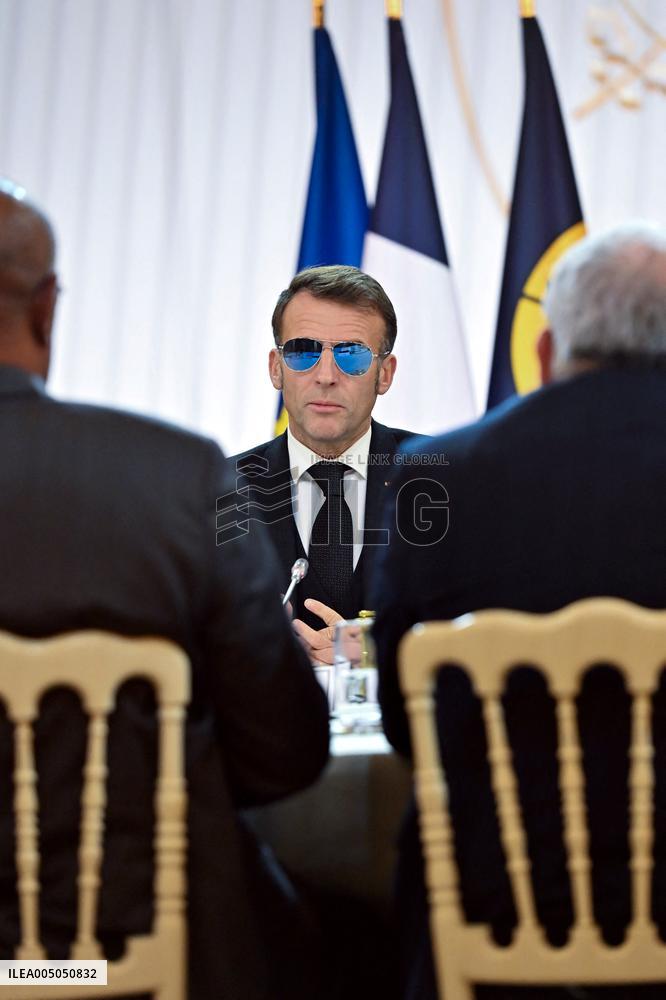 Meeting on the institutional future of New Caledonia at Elysee - Paris