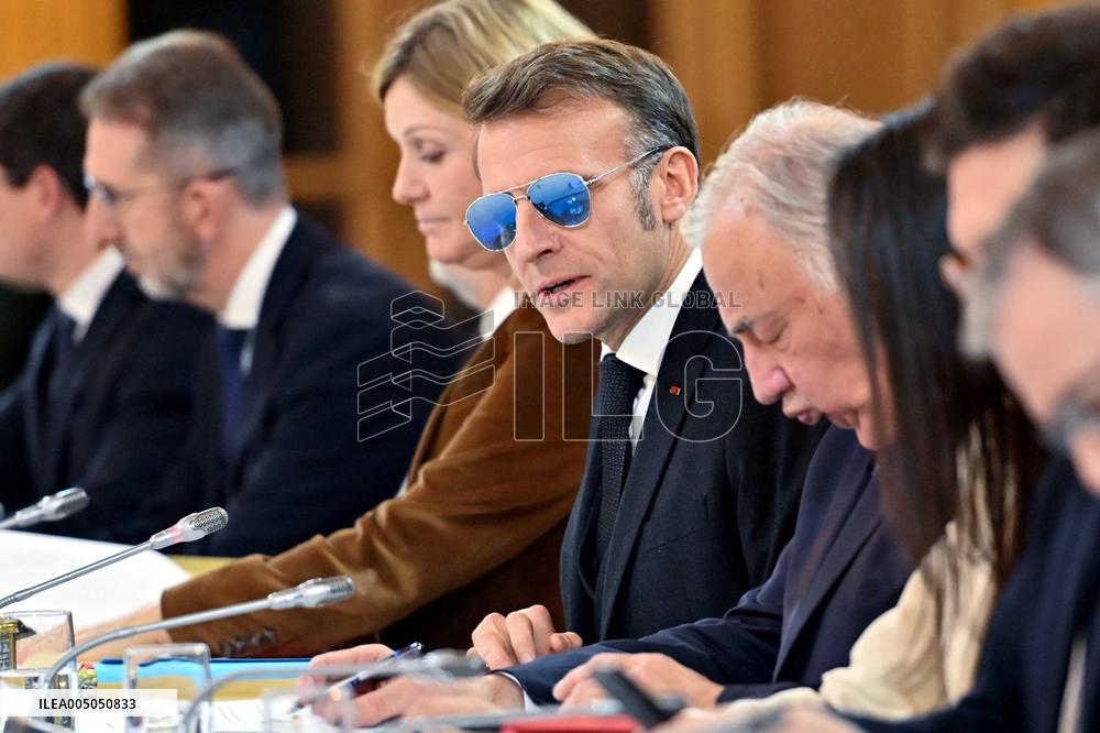 Meeting on the institutional future of New Caledonia at Elysee - Paris