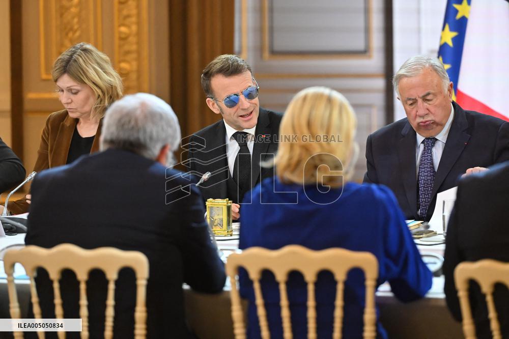 Meeting on the institutional future of New Caledonia at Elysee - Paris