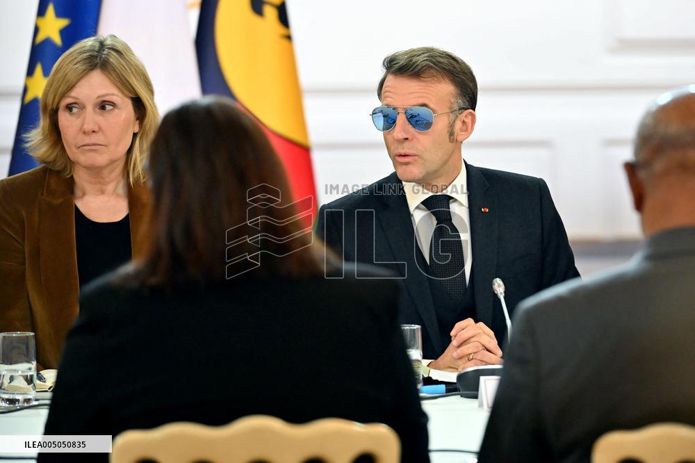 Meeting on the institutional future of New Caledonia at Elysee - Paris