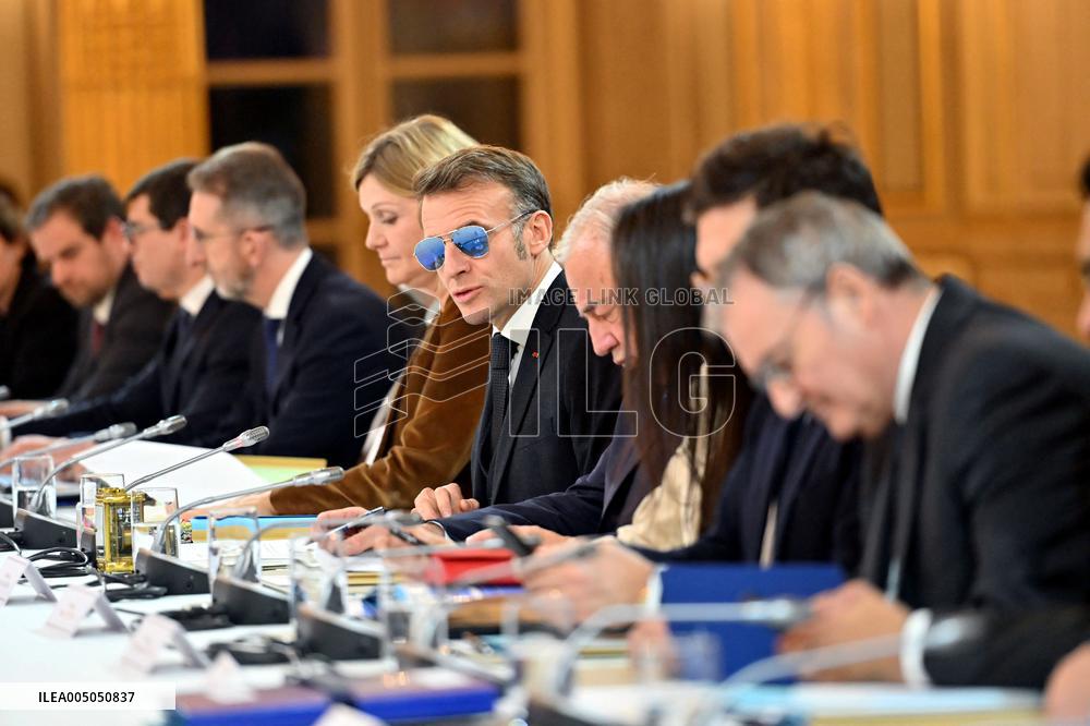 Meeting on the institutional future of New Caledonia at Elysee - Paris