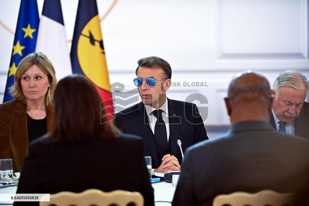 Meeting on the institutional future of New Caledonia at Elysee - Paris