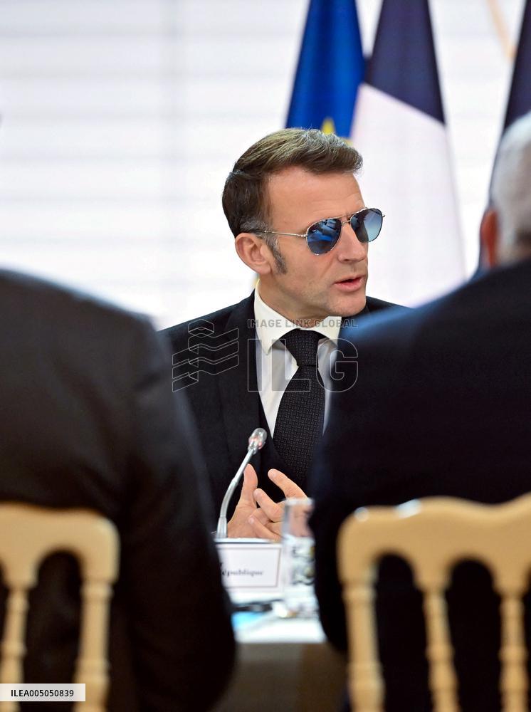 Meeting on the institutional future of New Caledonia at Elysee - Paris