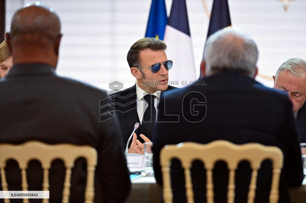 Meeting on the institutional future of New Caledonia at Elysee - Paris