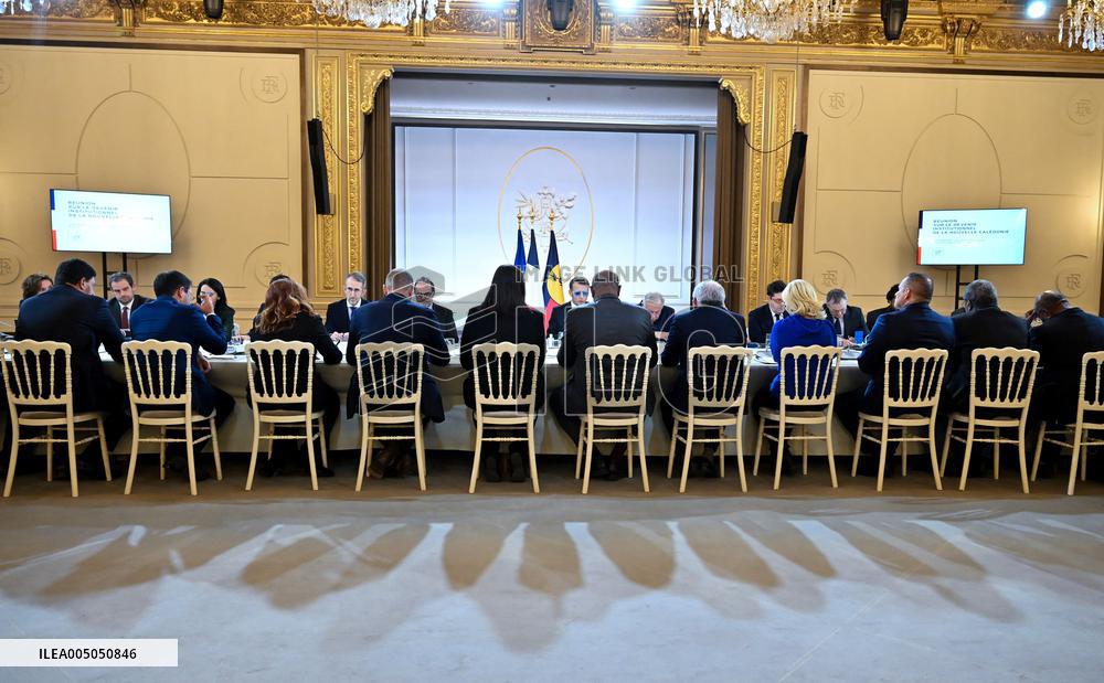 Meeting on the institutional future of New Caledonia at Elysee - Paris