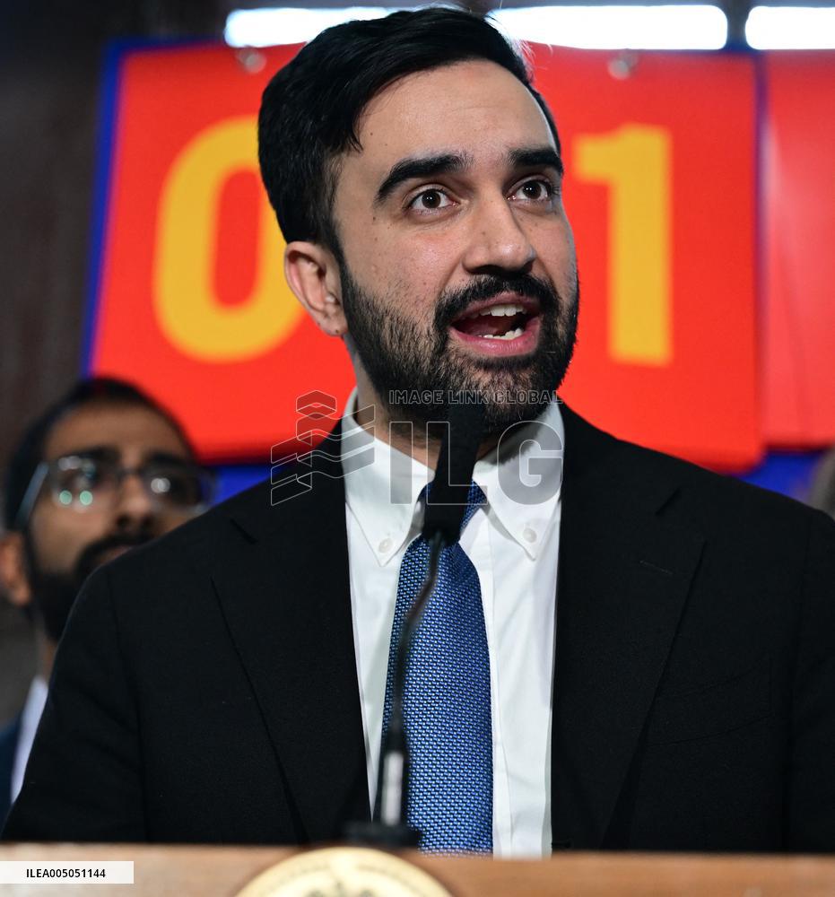 NYC Mayor Mamdani Speaks To The Media In New York City
