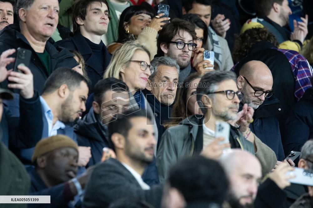 Celebs L1 football match PSG v LOSC - Paris