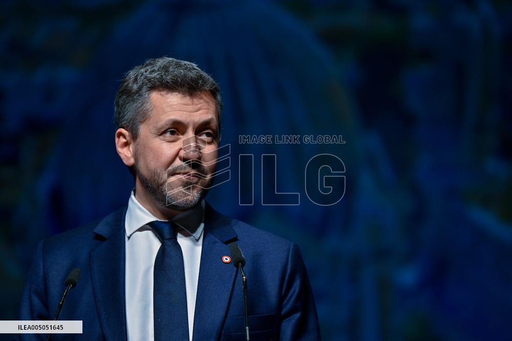 Marine Le Pen Attends Reception For Candidate Frank Allisio - Marseille