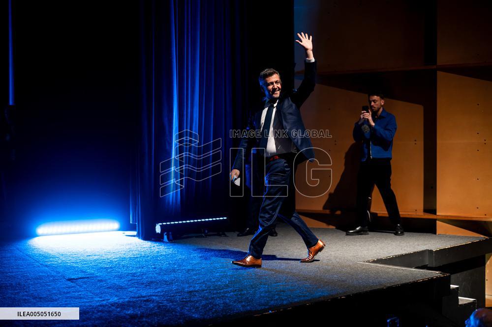 Marine Le Pen Attends Reception For Candidate Frank Allisio - Marseille