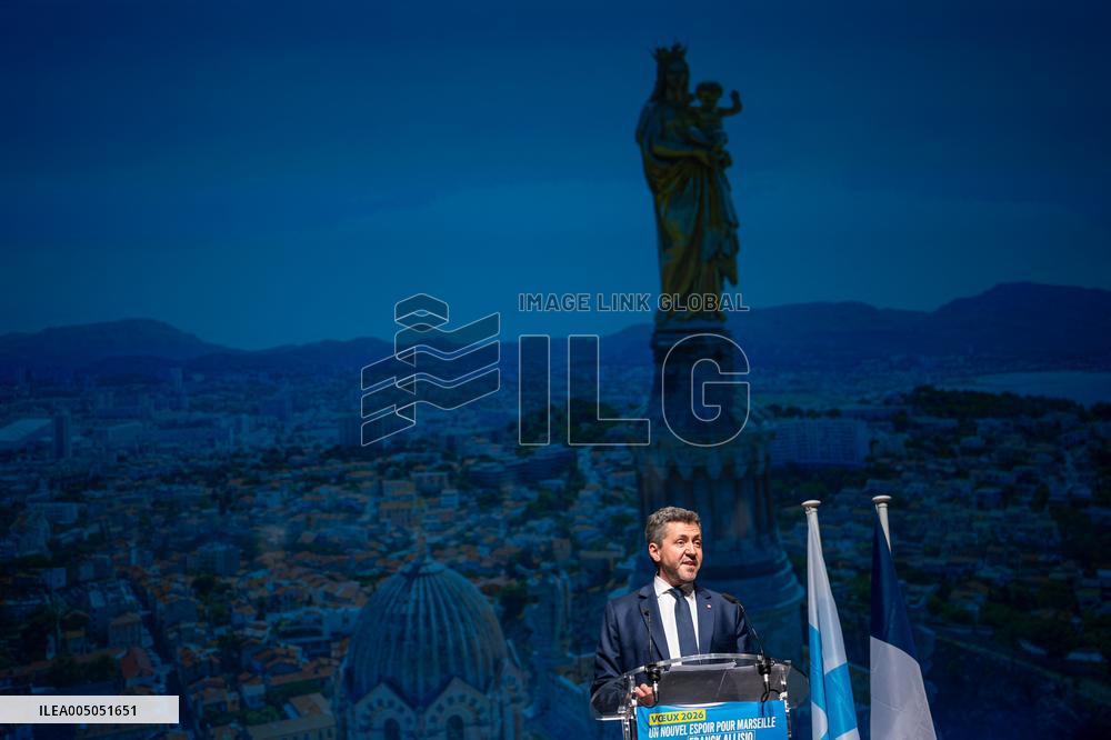 Marine Le Pen Attends Reception For Candidate Frank Allisio - Marseille