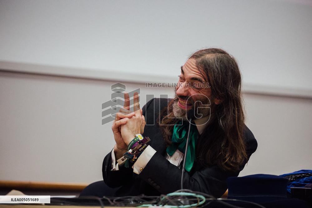 Cedric Villani At Sciences Po Rennes Conference - France