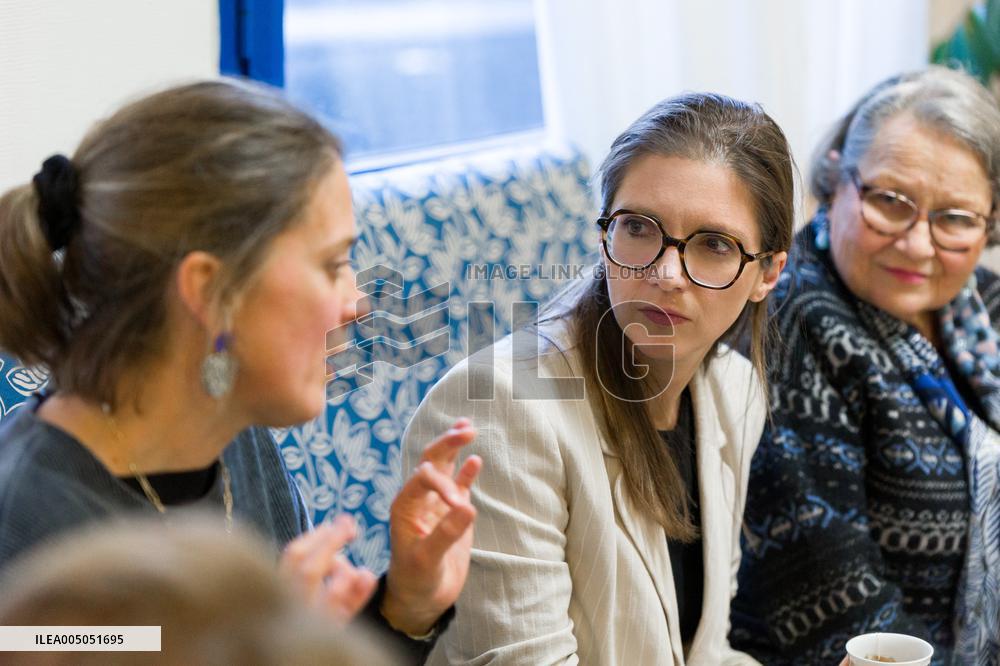 Aurore Berge Visits La Cohue Cooperative - France