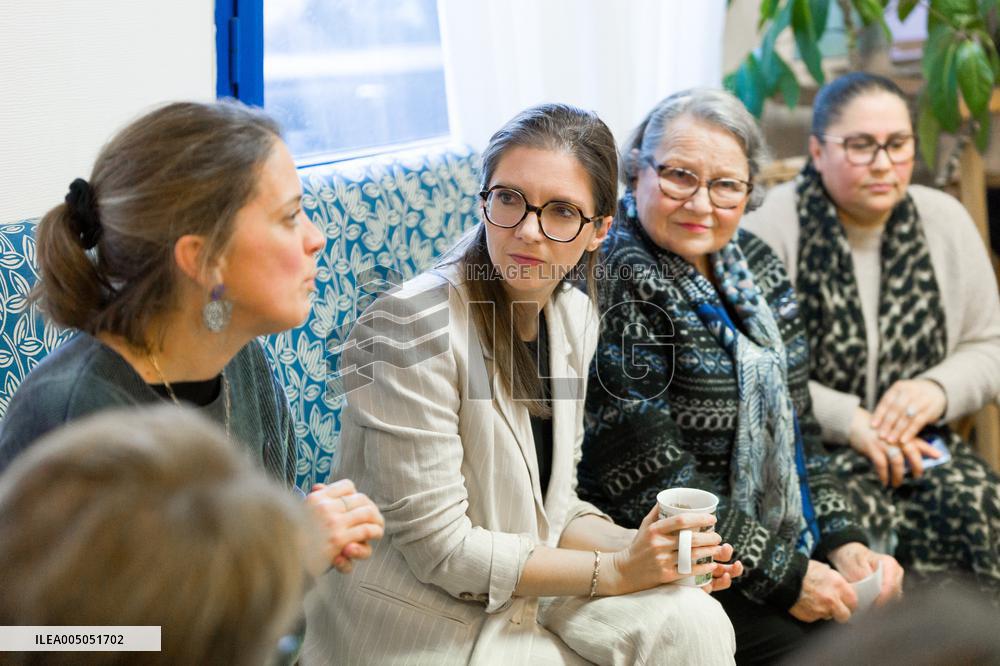 Aurore Berge Visits La Cohue Cooperative - France