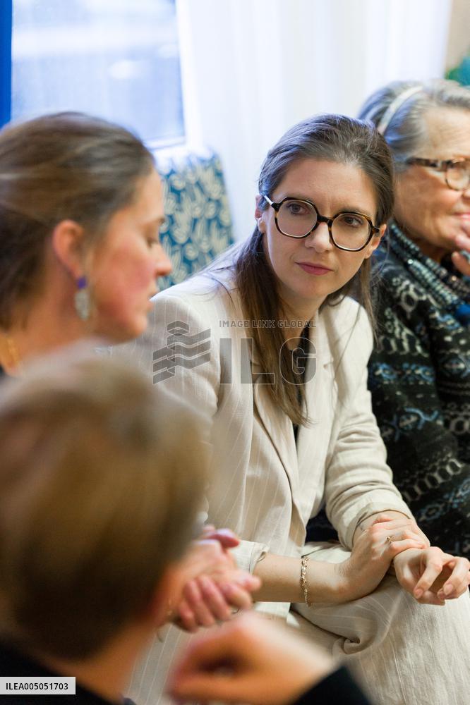 Aurore Berge Visits La Cohue Cooperative - France