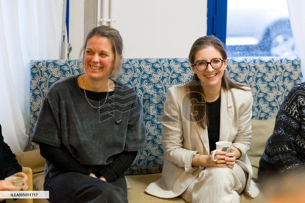 Aurore Berge Visits La Cohue Cooperative - France